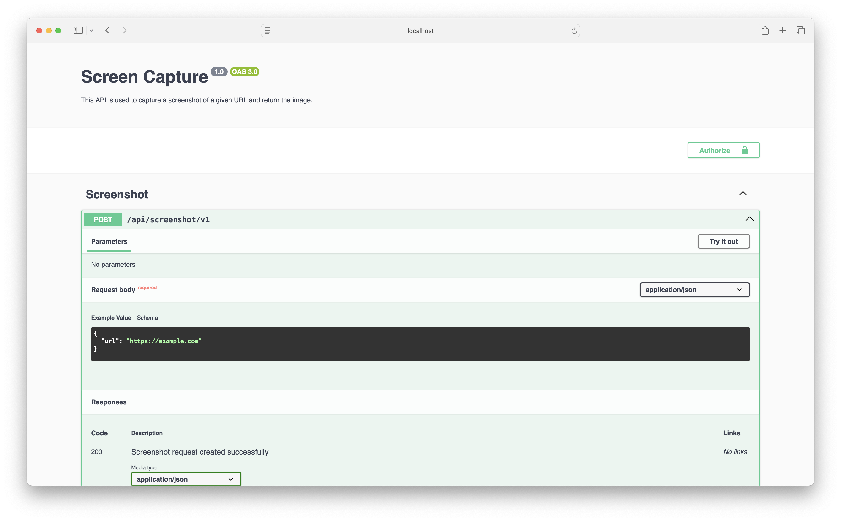 Screen Capture API